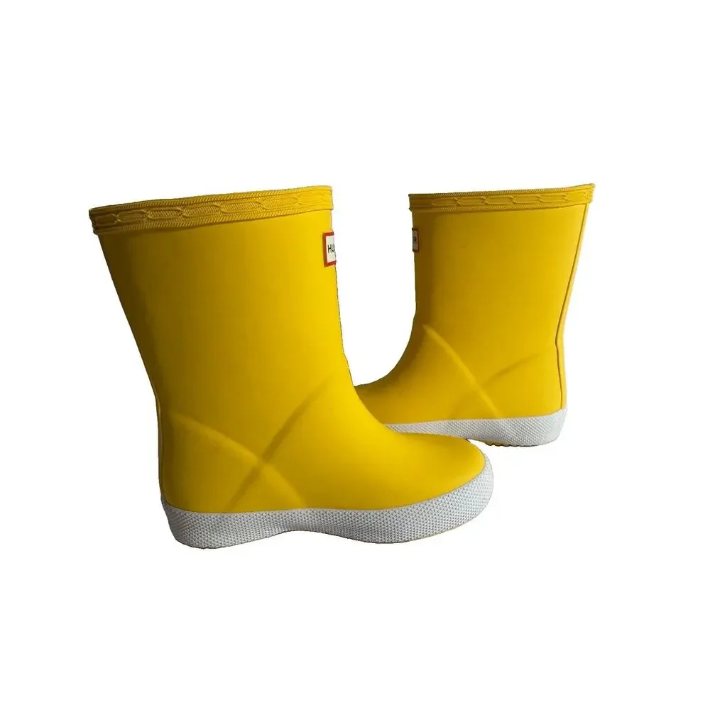 Hunter First Classic Kids Rain Boots Yellow Primrose US 7 UK 6 EU 23